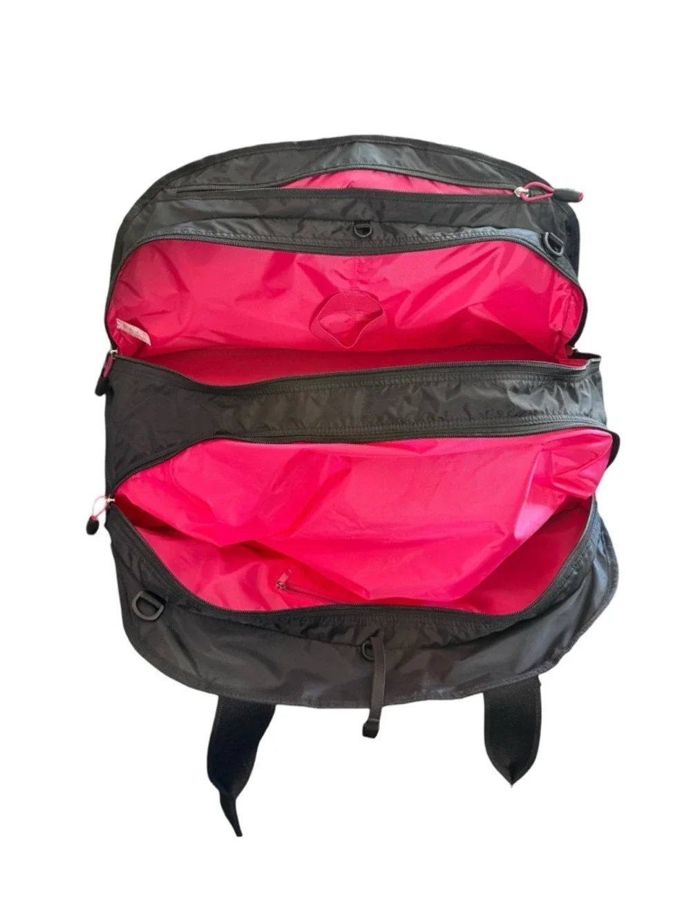 Nike Multi Compartment Duffel Gym Travel Bag Black Pink One Size